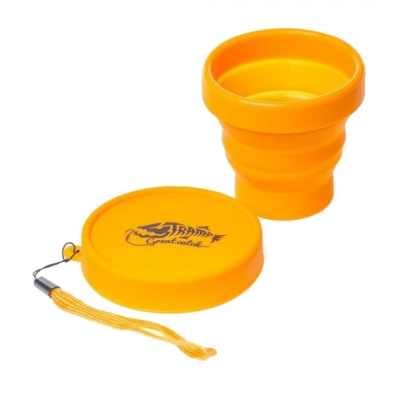 Стакан Tramp складной с крышкой (Оранжевый)