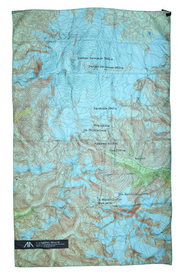 Полотенце Goraa Elbrus Printed Towel Blue/Green Map