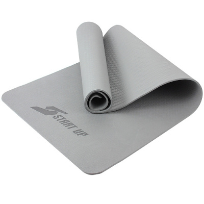 Коврик для фитнеса и йоги  Start Up TPE ZH-02  (Серый)