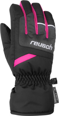 Перчатки Reusch Bennet R-Tex Xt Junior Blck/Blck Mel/Pink Glo Перчатки Reusch Bennet R-Tex Xt Junior Blck/Blck Mel/Pink Glo