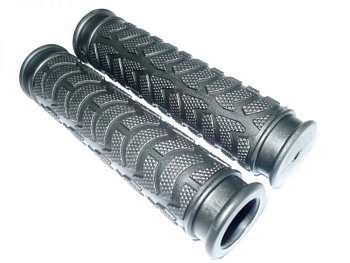 Грипсы VLX 125мм, закрытые, ёлочкой (Чёрный)