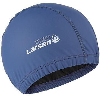 Шапочка плавательная Larsen Swim PU102/103/106/115/119 (Синий)