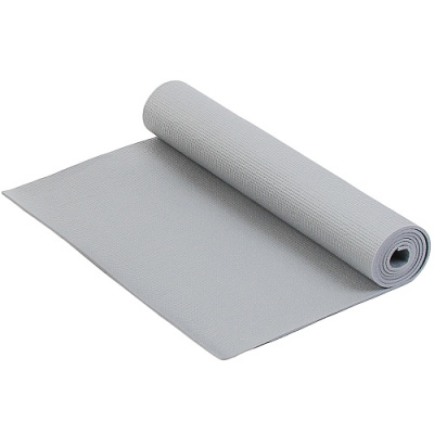 Коврик для фитнеса и йоги  Larsen PVC  (Серый)
