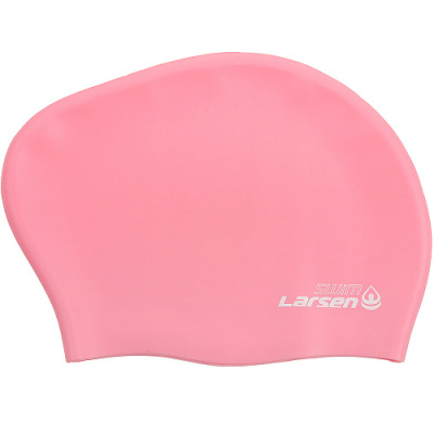 Шапочка плавательная Larsen LC-SC802/LC-SC835 (для длинных волос) (Розовый)