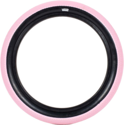 Покрышка BMX Cult x Vans сталь 2,40" 65psi (Розово-чёрный)