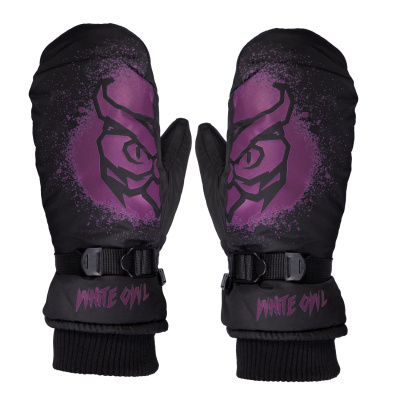 Варежки White Owl Pro mitt чёрный c пурпурным